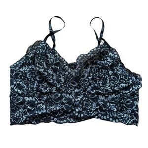 Seductive Wear by Cinema Etoile Bra Vintage Lace Wirefree Size Large Brami Cami
